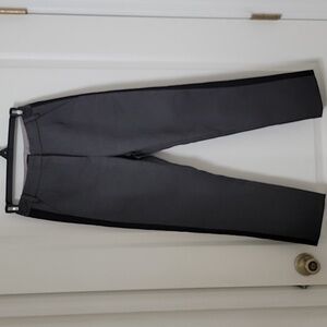 MM&Co Size XS Gray Wool Trousers with Black "Tuxedo" Stripe. Excellent Used Cond